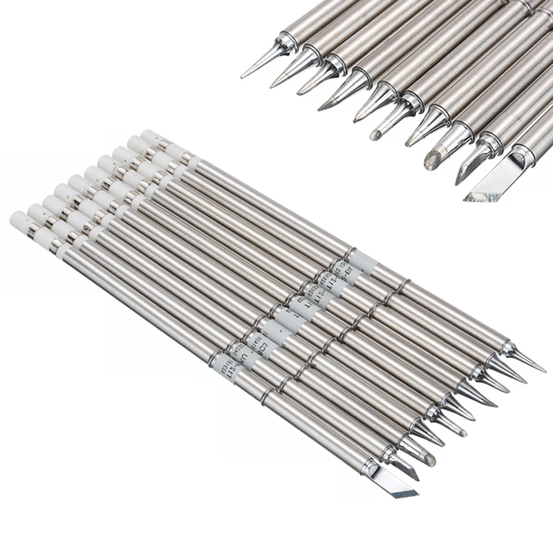 10 шт. Сменные T12 ручки T12-k BC2 BL BC1 BC3 наконечники паяльника сплав железа 155 мм длина