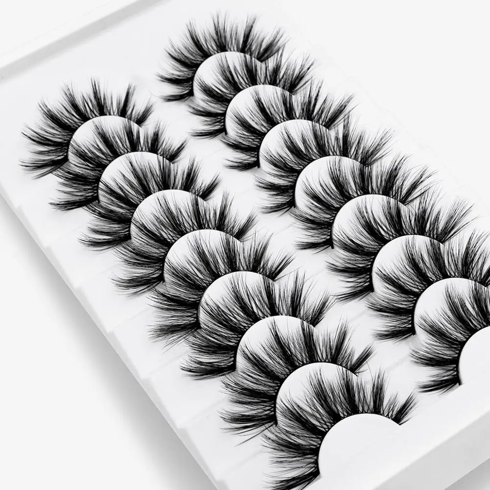 Ресницы 3D норковые SEXYSHEEP натуральные накладные огромный объем для макияжа