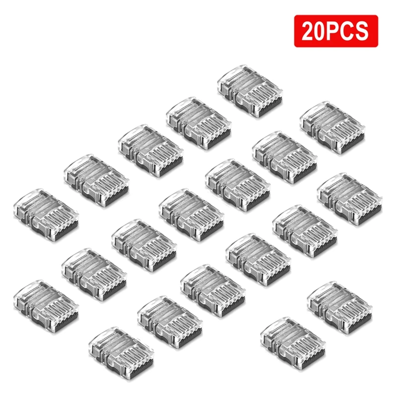 

5-100pcs 4 Pin Connector 2/3/5/6pin LED Strip Connectors For RGB RGBW WS2811 2835 3528 LED Strip Light Wire Terminals Splice