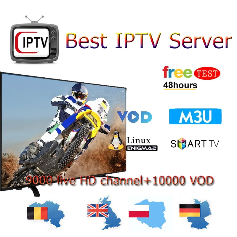 IPTV подписка Европа ip tv Испания m3u Full HD 9000 активный канал бесплатный тест Поддержка
