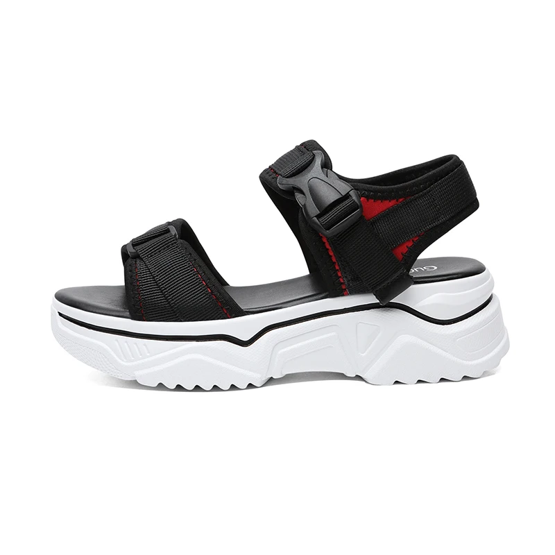 

Open-Toe Platform Sandals, Buckle Straps, Color Matching Shoes, Women'S Platform Women'S Shoes