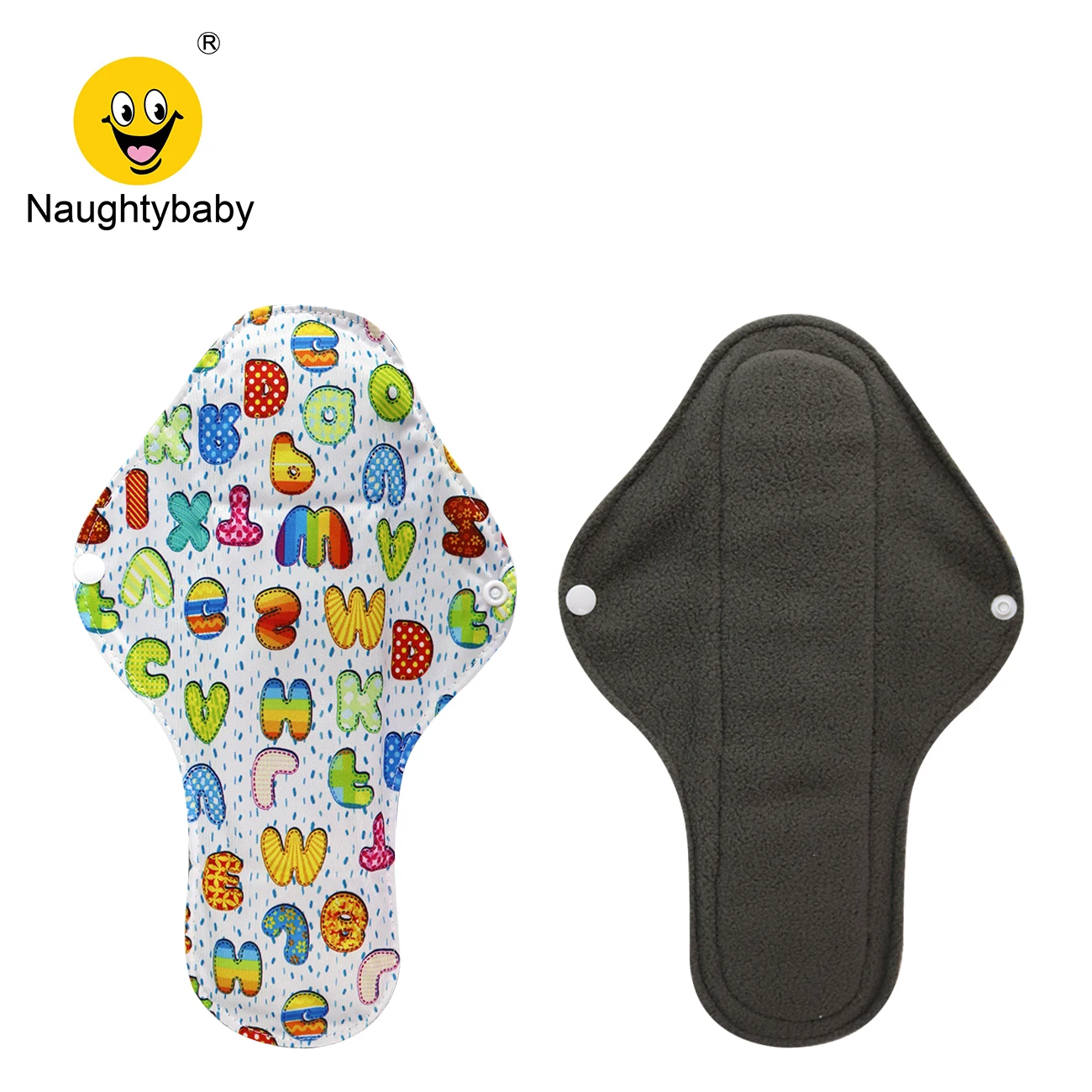 Hot sale Bamboo Mama's Cloth Pad Bamboo Sanitary pads For Women Girls Printed Menstrual Pads Liners Washable 100pcs