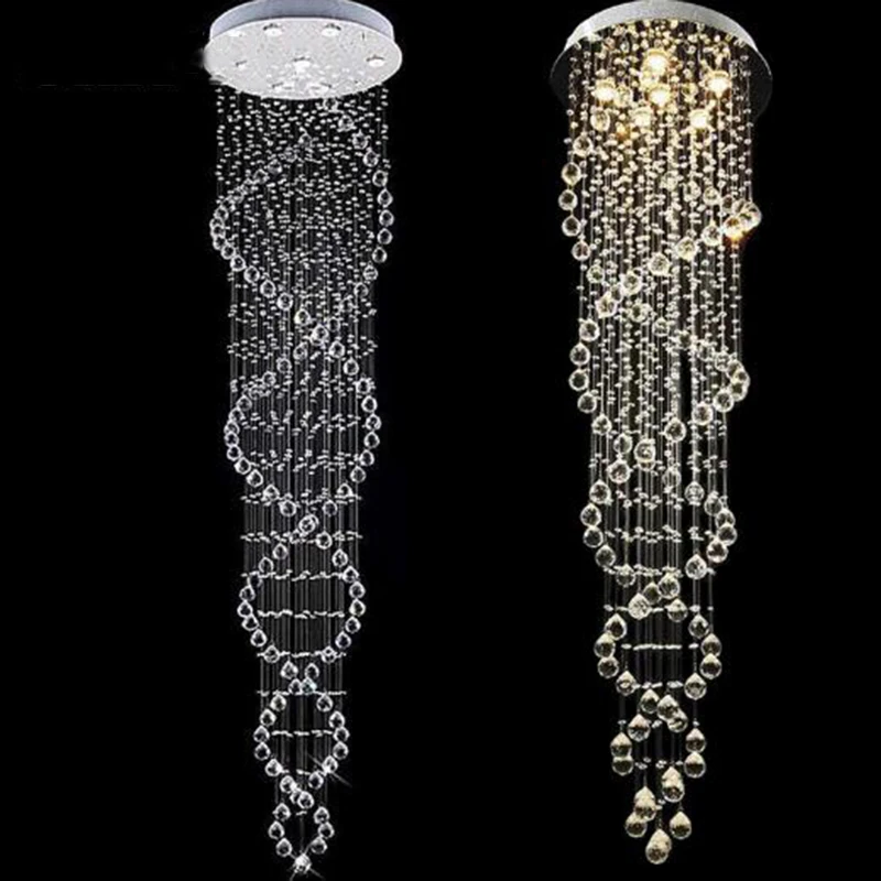 値段 両面スパイラルシーリングマウント,家庭用装飾ライト,リビングルーム用クリスタルシャンデリア