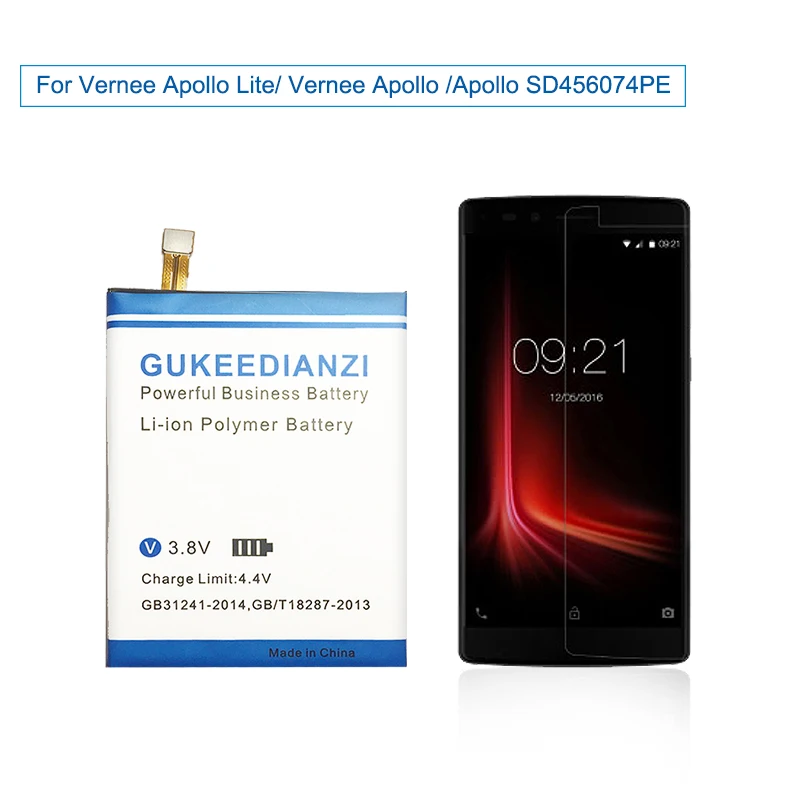 Сменный литий-ионный аккумулятор GUKEEDIANZI APOLLO Lite для сотового телефона Vernee Apollo Lite/