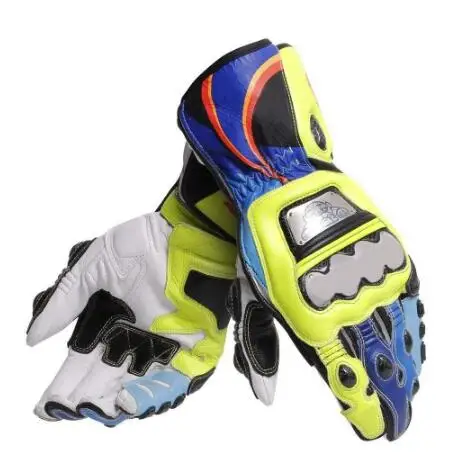 Мотоциклетные кожаные гоночные перчатки полностью металлические мотоциклетные