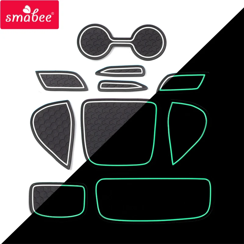

Smabee Anti-Slip Gate Slot Cup Mat Fit for Toyota Yaris 2020 2021 Accessories Rubber Door Pad Car Non-Slip Mats Cover Car Sticke