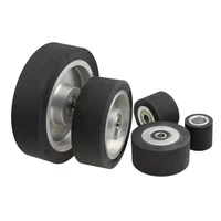 dia 50mm 200mm smooth rubber contact wheel belt grinder parts