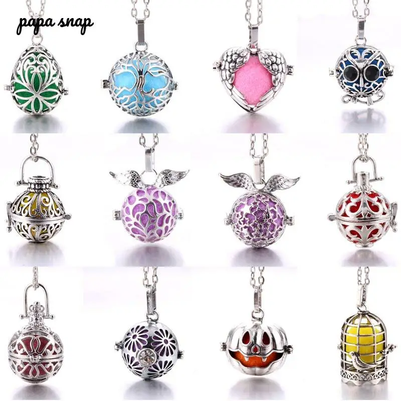 

Aromatherapy jewelry Vintage bird cage Tree of life necklace Aroma Diffuser Perfume Aromatherapy Locket Pendant Necklace