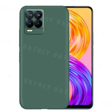 For Realme 8 Pro Case For Realme 8 Pro Cover Shockproof Original Liquid Silicone TPU Protective Phone Bumper For Realme 8 Pro