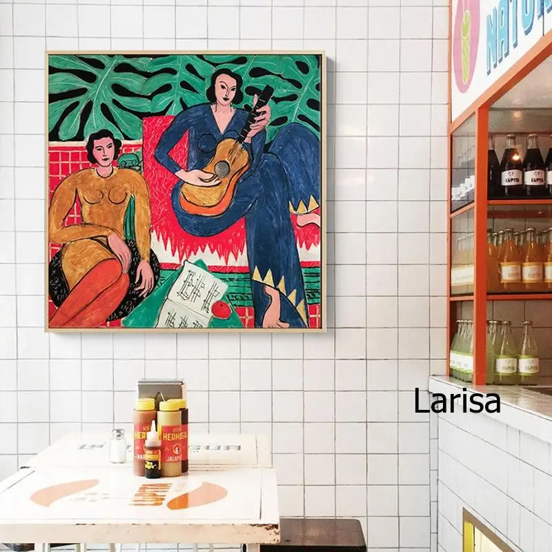 

Abstract Canvas Painting Posters and Prints for Living Room Home Decoration Wall Art Henri Matisse Picture Interior Frameless