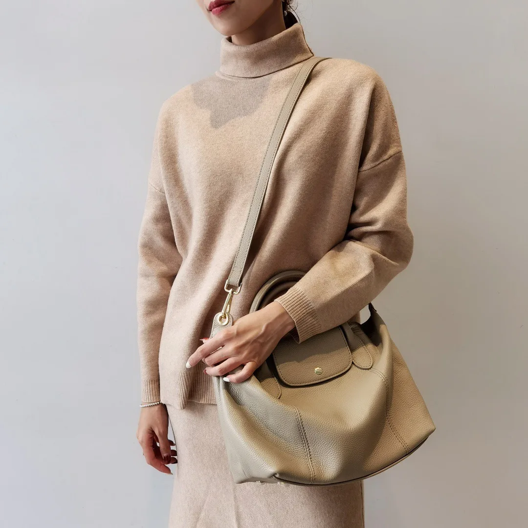 Женская сумка-тоут из бычьей кожи вместительная | Багаж и сумки