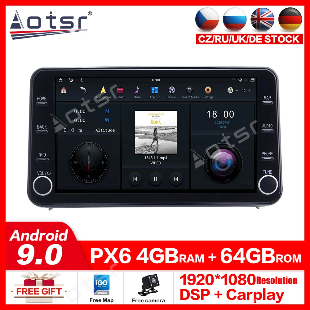 

11.8" MAX-PAD Android 9.0 Car Multimedia player For Toyota Corolla LEVIN 2019 2020 Car GPS Navigation Headunit Auto Radio Stereo