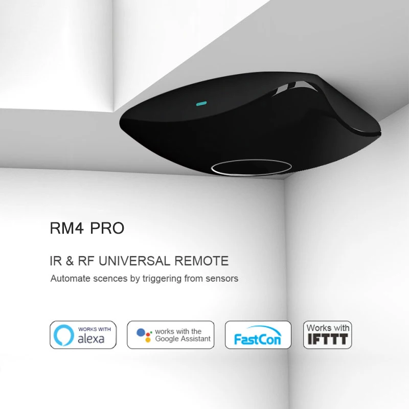 Broadlink RM4 Pro RM Mini 3 WiFi + IR RF управление для Alexa Google Home IFTTT Smart 315/433 МГц APP дистанционное