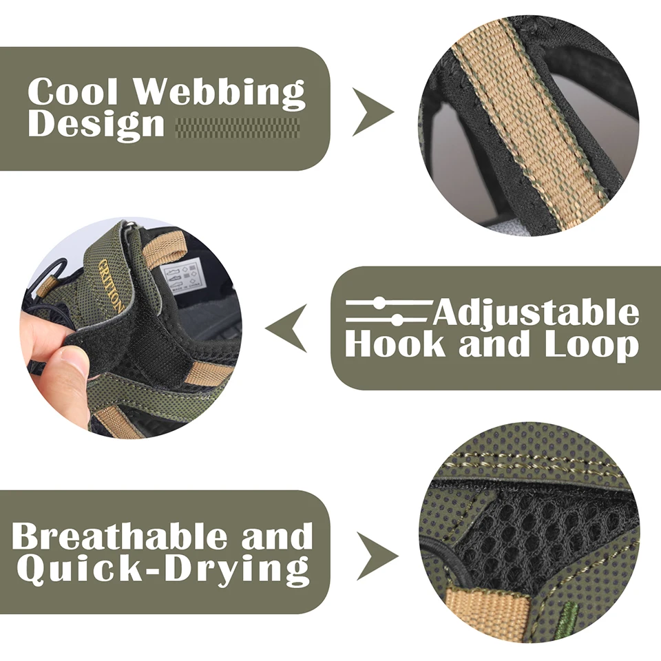 Сандалии мужские из искусственной кожи Нескользящие быстросохнущие для пляжа