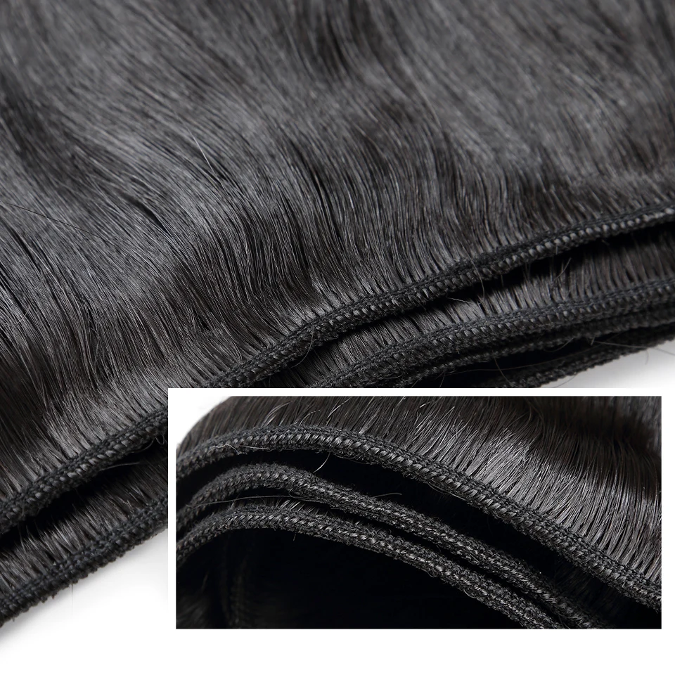 Luvin OneCut волосы прямые 8-40 30 32 дюймов бразильские волосы плетение Дело Человеческие волосы remy натуральный цвет двойной нарисованный