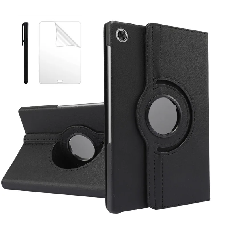 360 Rotating Litchi Flip Stand Leather Cover For Lenovo Tab M10 FHD Plus TB X606F X606X 2020 M10 Plus 10.3 Tablet case +Film Pen