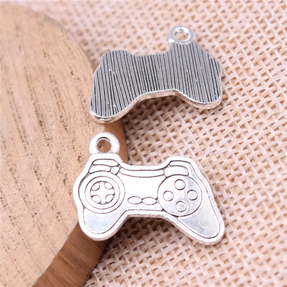 

Подвески для изготовления ювелирных изделий от Game Controllercharms, 10 шт., цвет античное серебро 23x17 мм