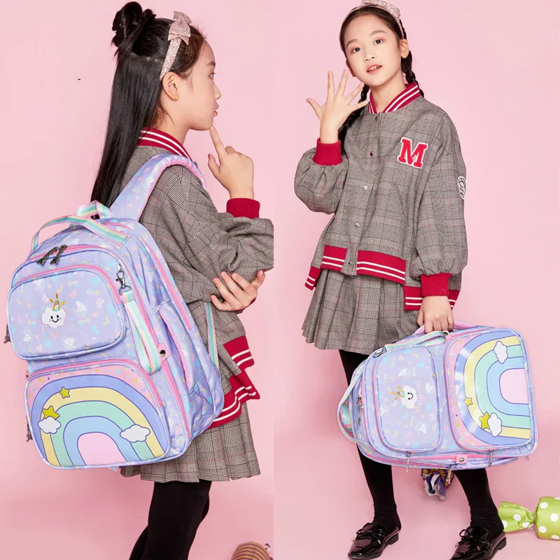 

Waterproof Children School bags Girls Orthopedic Backpacks Kids Book Bags princess primary school Backpacks scoolbag Mochilas
