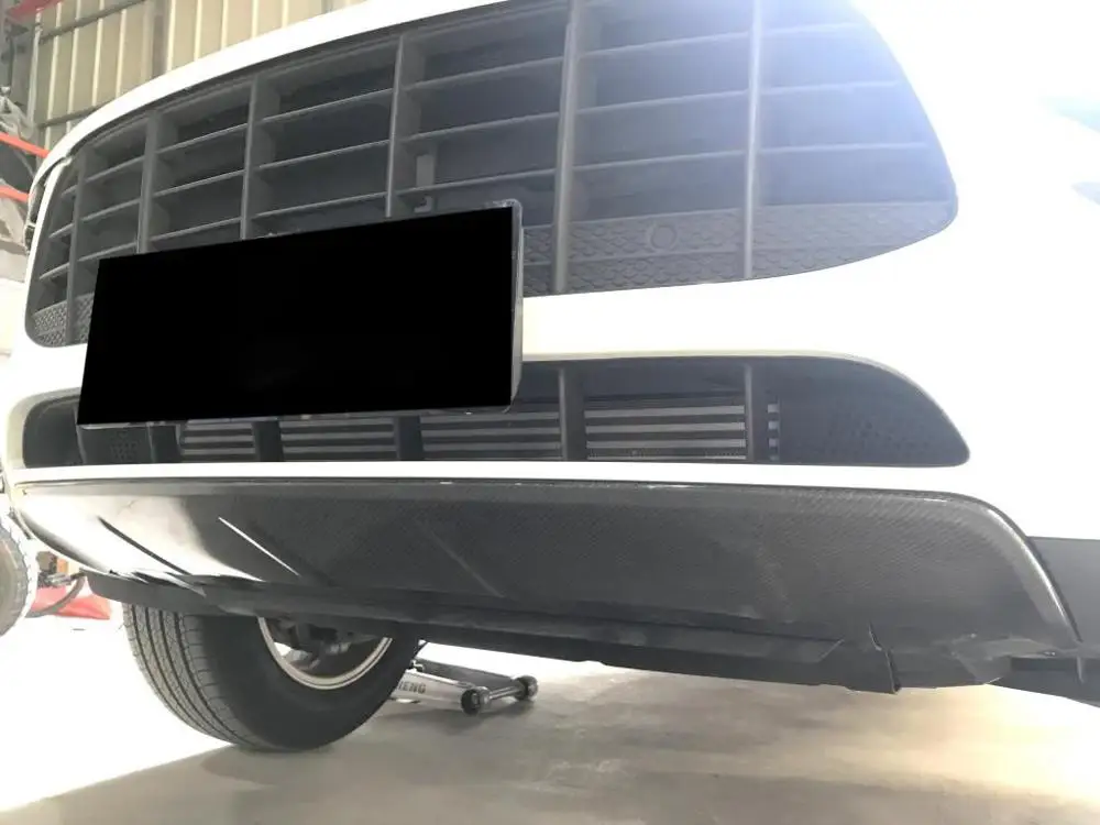 Углеродное волокно передний бампер нижний диффузор губа для Porsche Macan Standard 2014 2015 2016