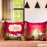 fuwatacchi merry christmas cushion cover happy new year pillow covers for home sofa car decorative throw pillows cases xmas gift