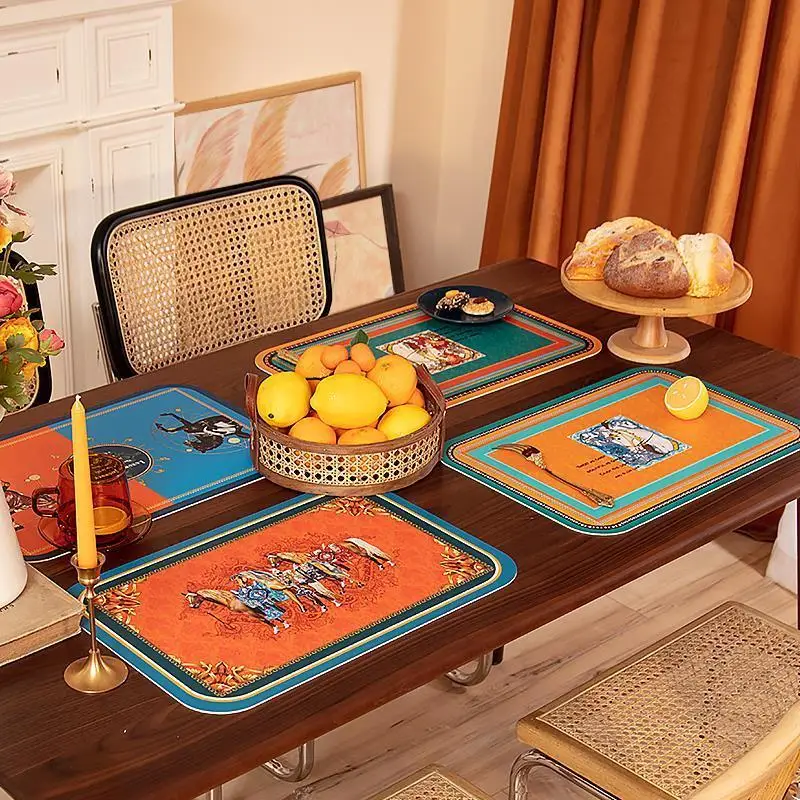

Luxury Nordic Waterproof Mats for Dining Table Hot Pad Drying Dishes Kitchen Accessories Baking Christmas Decor New Year Gift