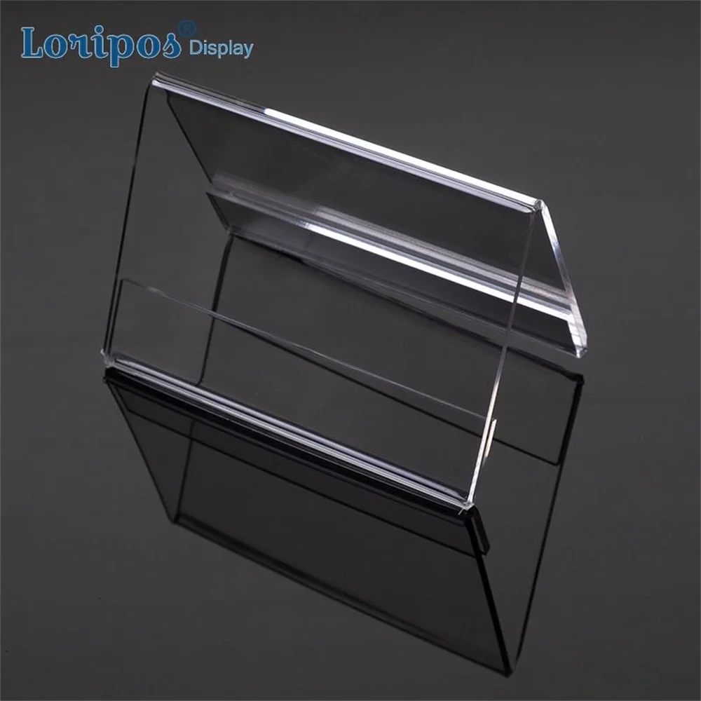 5 шт. V-образные акриловые прозрачные двухсторонние держатели для карт с ценником