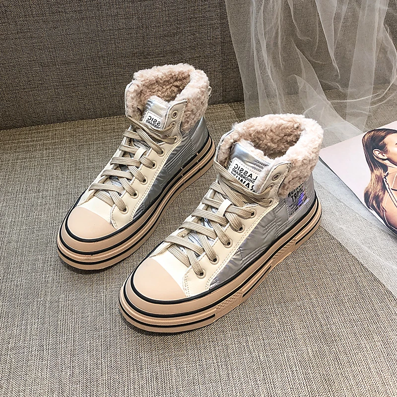 Женские дизайнерские парусиновые кроссовки брендовые зимние из искусственного