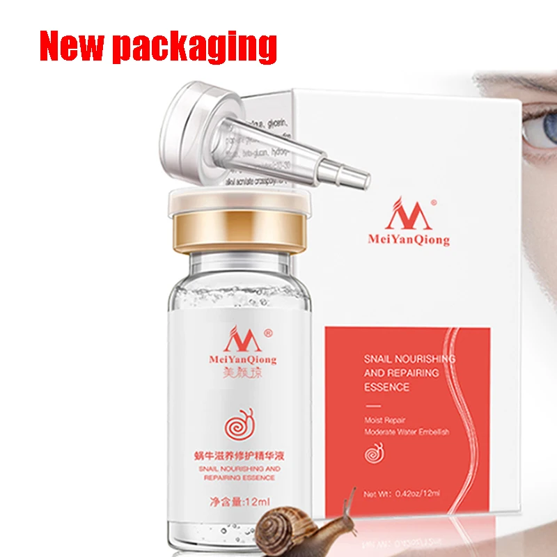 

Snail Face Serum Hyaluronic Acid Nourishing Moisturizing Shrink Pores Repair Anti-Wrinkle Anti-Aging Whitening Essence