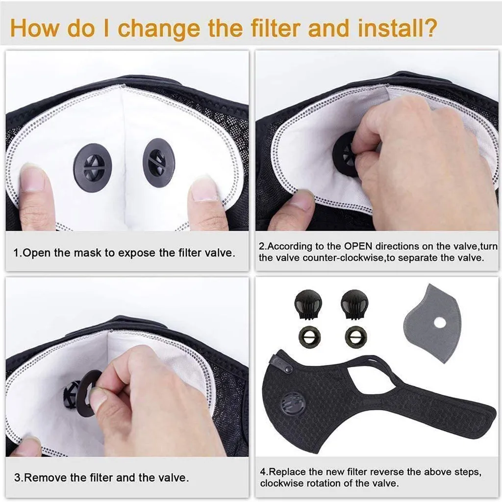 

In Stock Mascarillas Face Mask Filter Mask mouth Face mask filter safe Breathable Protective masks Fast Shipping