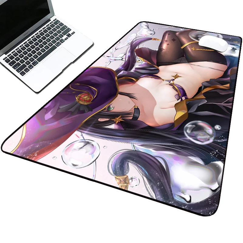 

Mona Genshin Impact Mouse Pad Keyboard and Mouse Desk Mat Desk Accessory Computer Desk Play Mat Pc Gamer Complete Anime Mat