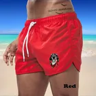 Шорты мужские быстросохнущие, свободные дышащие эластичные Короткие штаны для бега, пляжная одежда оверсайз с принтом собаки, на лето