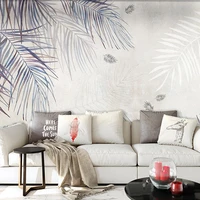 custom photo wall mural modern hand painted abstract art plant leaf 3d bedroom living room tv background wallpaper wall covering