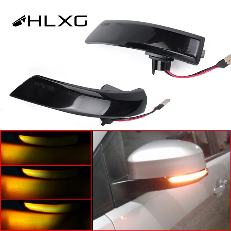2X светодиодные динамические фонасветильник для бокового крыла заднего вида