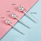 100% 925 пробы, серебряные ювелирные изделия, бисер, блестящие серьги-гвоздики, чистое серебро 925 пробы, Серьги Brincos Pendientes de plata