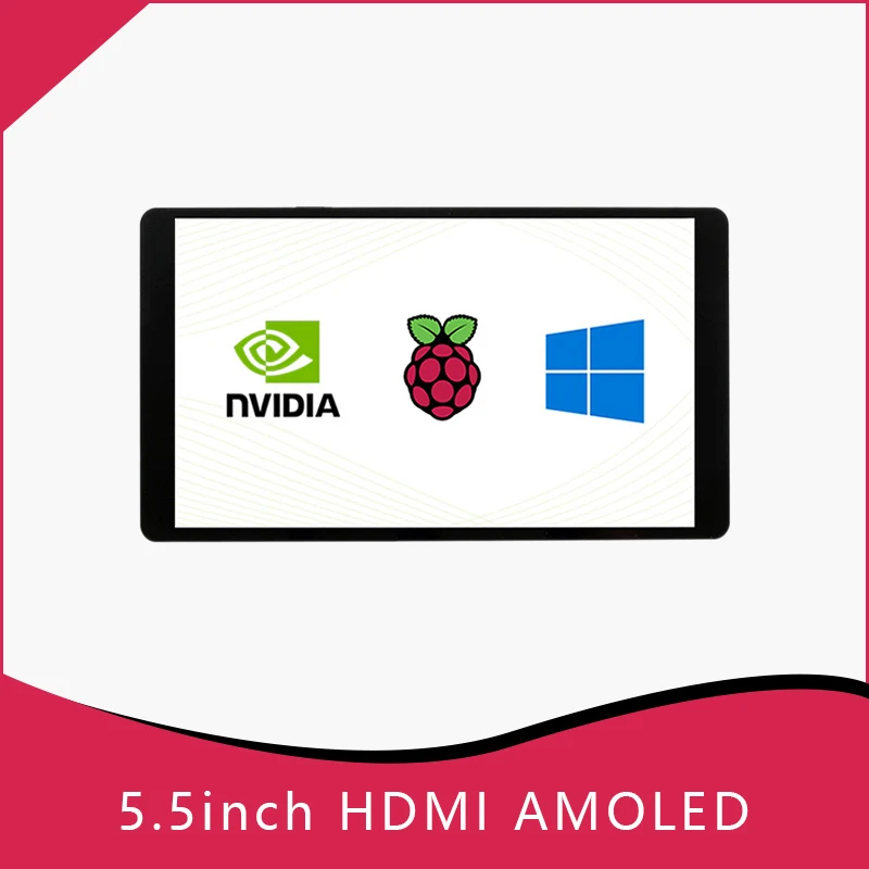 Сенсорный экран Waveshare 5/5.5 дюймов Raspberry Pi HDMI ЖК-дисплей работает с 4/3/2 Jetson NANO Dev Kit |