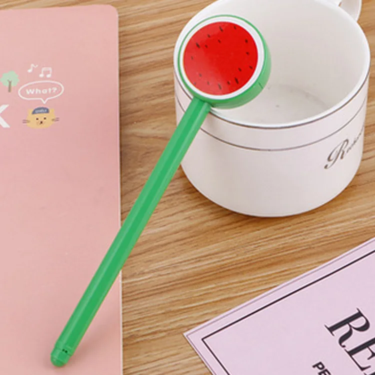 Фруктовые пластиковые гелевые ручки Набор 0 5 мм черные чернила заправка