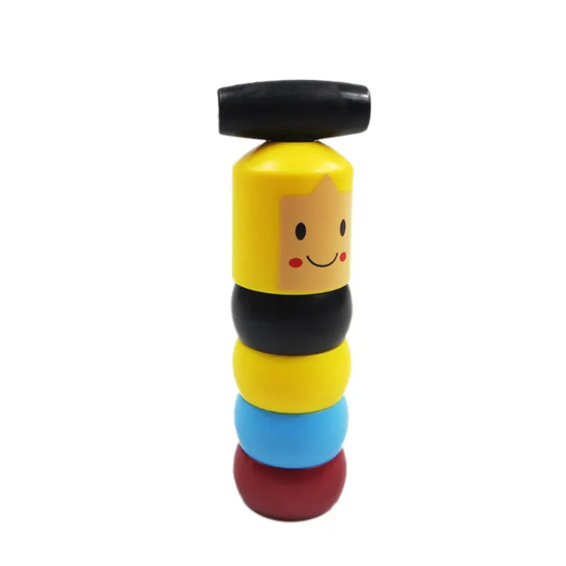 

Daruma Magic Stubborn Wood Man Wooden Funny Magic Toy Unbreakable Blocks Toys