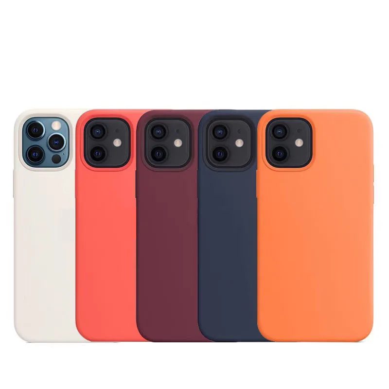 

Official Animation Silicone Case iPhone 12 Pro Cases Magsafing Luxury Wireless Charge Cover iPhone 12 Pro Max Mini Cover