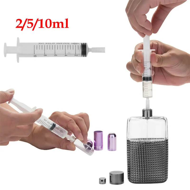 

2/5/10ml Perfume Refill Tools Plastic Perfume Syringe Reusable for Refillable Perfume Quantitative Dispensing Cosmetic Tools