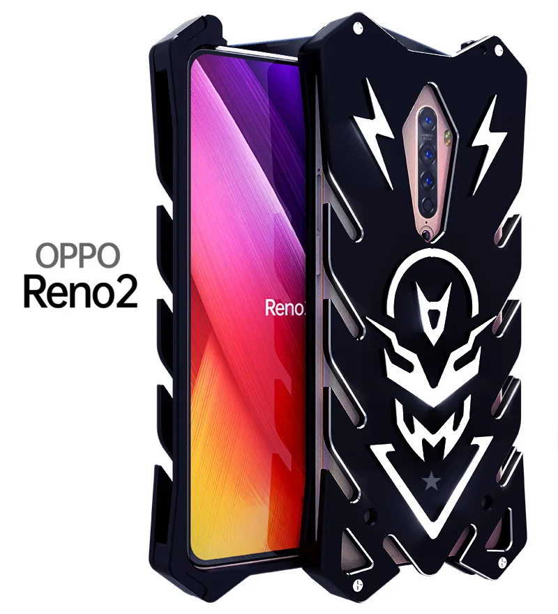 Oppo Realme X2 Q Zimon Luxury Thor Heavy Duty Armor Metal Bumper Aluminum Phone Case For OPPO Reno2 A11X Shockproof Shell | Мобильные