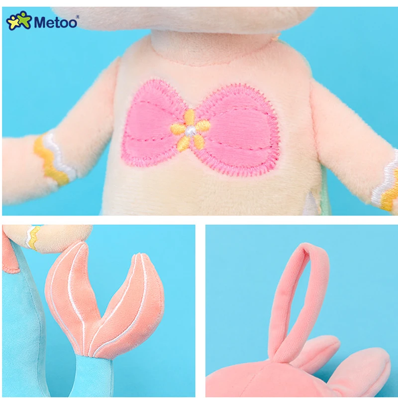 Новейшие плюшевые игрушки Metoo Русалка Ангела куклы в коробке мечтательный