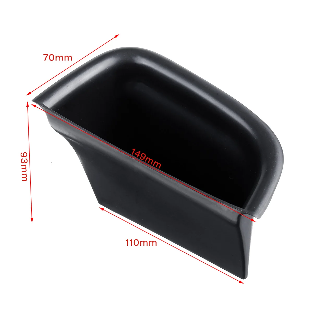 

2pcs Car Door Side Handle Armrest Storage Box ABS plastic Black Direct fit For Volvo S90 V90 CC 2017 2018