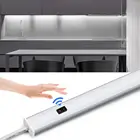 Внутреннее освещение, светодиодная лента с датчиком движения, для кухни, алюминиевый профиль, подсветка, светодиодный в, непрямое освещение