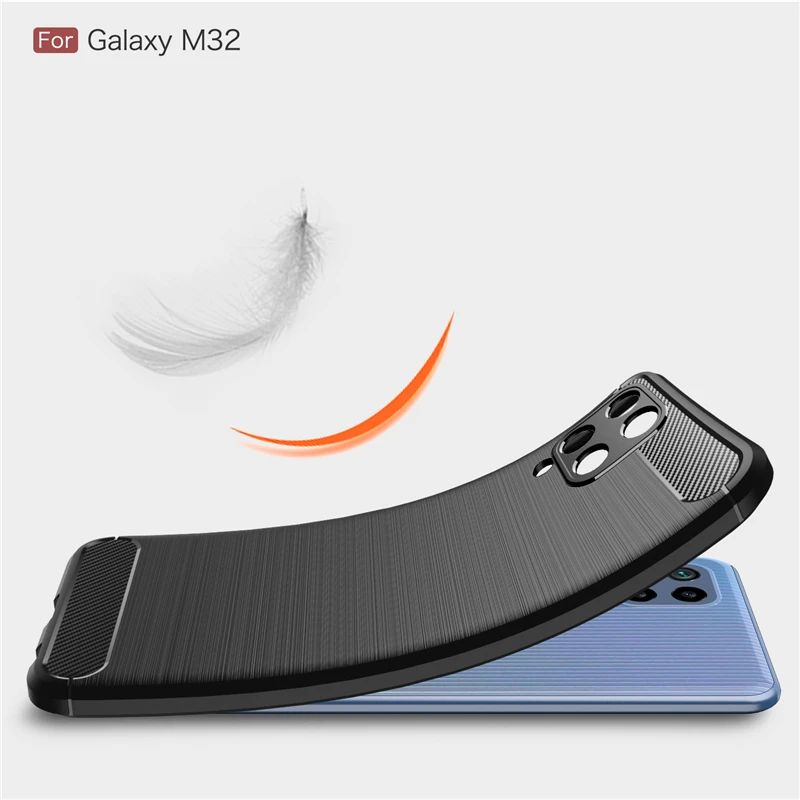 For Samsung Galaxy M32 Case Silicone Shell Soft Fundas Rubber Protective Case For Samsung M32 Cover For Galaxy M32