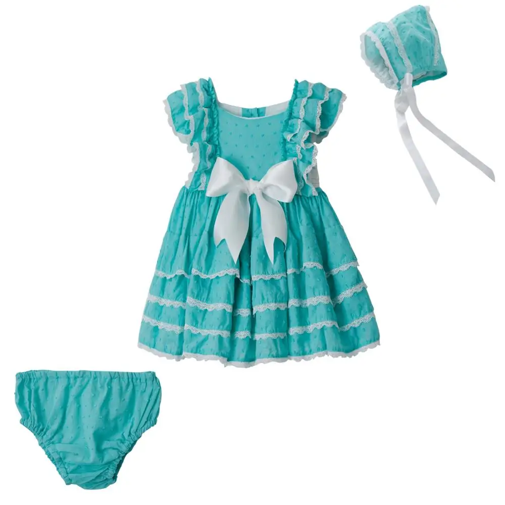 Хлопковое винтажное платье принцессы 3 шт. синее оранжевое кружевное в стиле