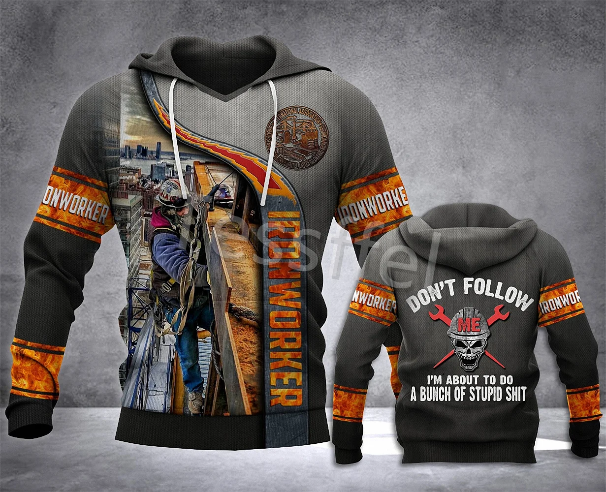 

Tessffel Dedicated Ironworker Hoodies 3D Printed Men's Hooded Creative Sweatshirt Fashion Autumn/Winter Unisex Pullover Style-8