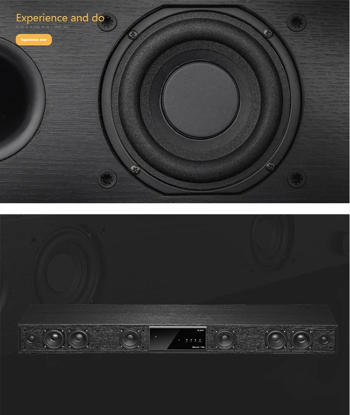 CAV Bluetooth Саундбар 3,1 канальный ТВ динамик деревянная Проводная двойная бас Колонка звуковая панель Система домашнего кинотеатра 10 динамиков