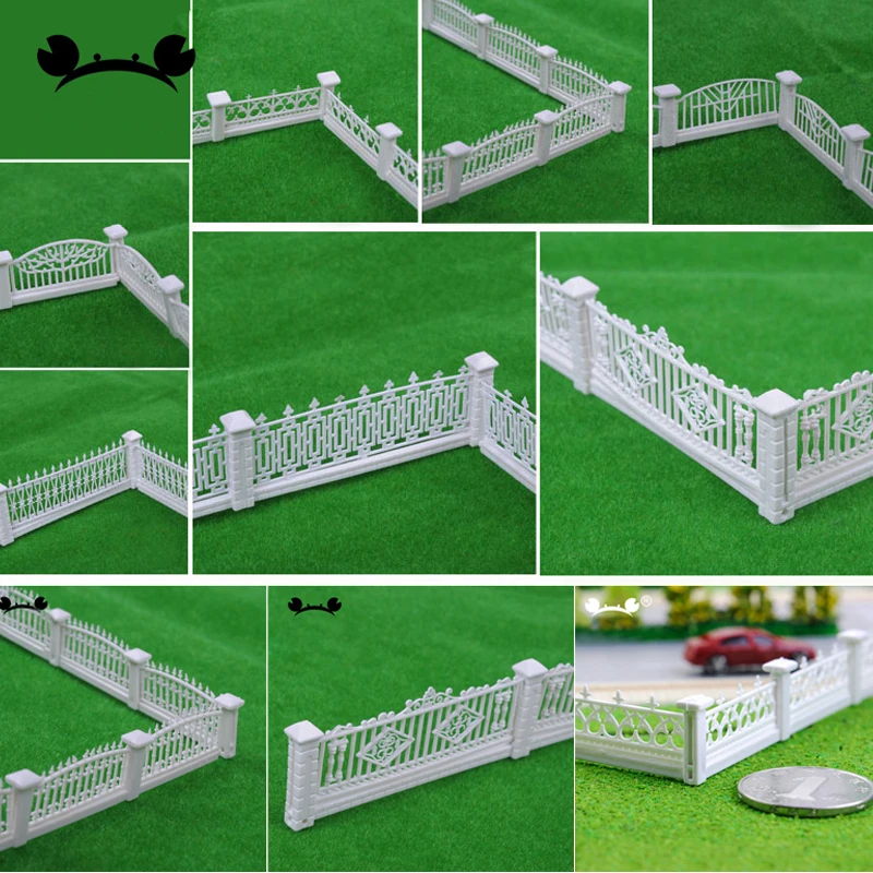 

Model Train Railway Building Fence Wall 1/100 1/200 HO Z scale 100cm length