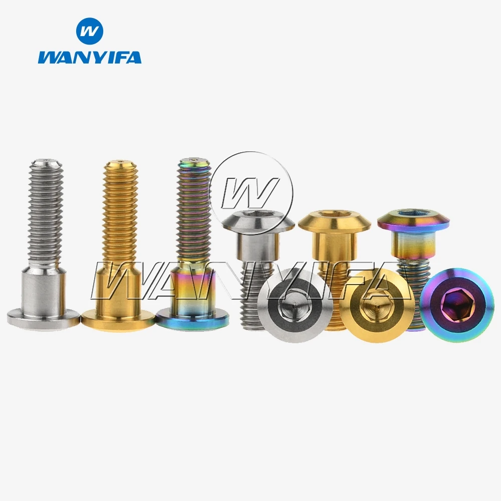 Болты wanifa Titanium Ti M8x20 22 30 33 мм винты с шестигранной головкой для Suzuki Yamaha болты