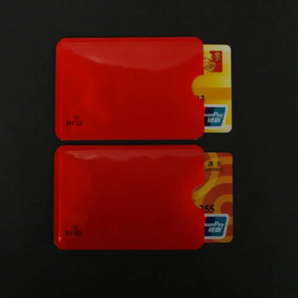 Анти RFID Блокировка банковских карт Бесконтактный дебетовый кредитный держатель